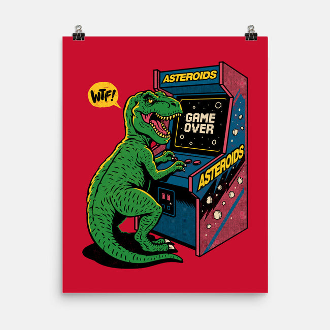 Game Over Dino-None-Matte-Poster-Popnotic
