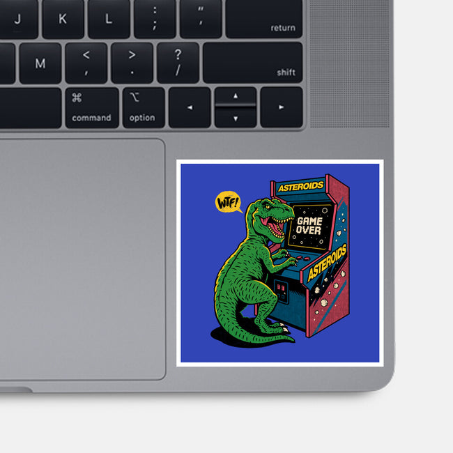 Game Over Dino-None-Glossy-Sticker-Popnotic