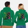 Game Over Dino-Unisex-Zip-Up-Sweatshirt-Popnotic
