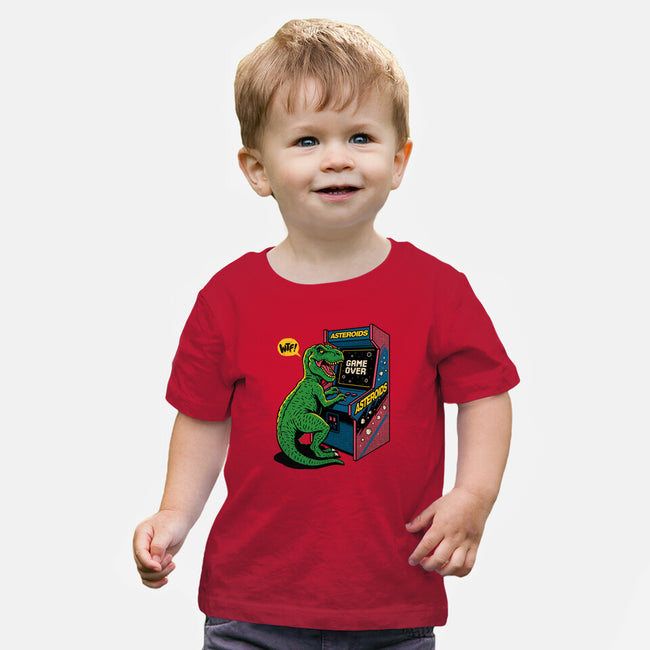 Game Over Dino-Baby-Basic-Tee-Popnotic