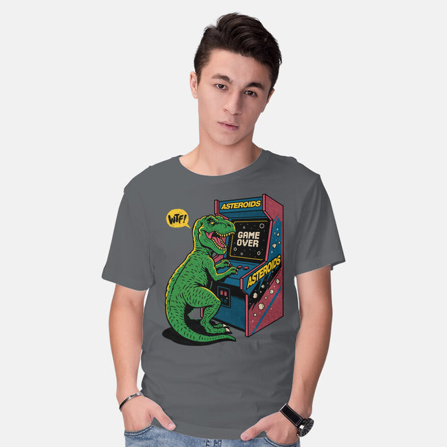 Game Over Dino-Mens-Basic-Tee-Popnotic