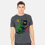 Game Over Dino-Mens-Heavyweight-Tee-Popnotic