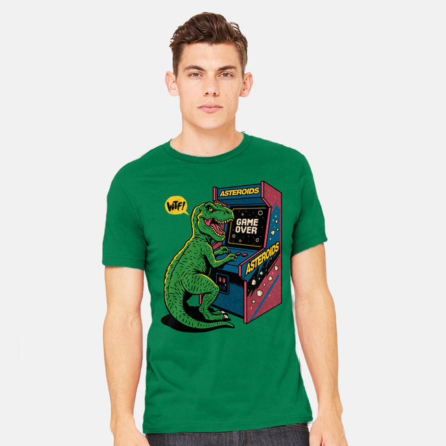 Game Over Dino-Mens-Heavyweight-Tee-Popnotic