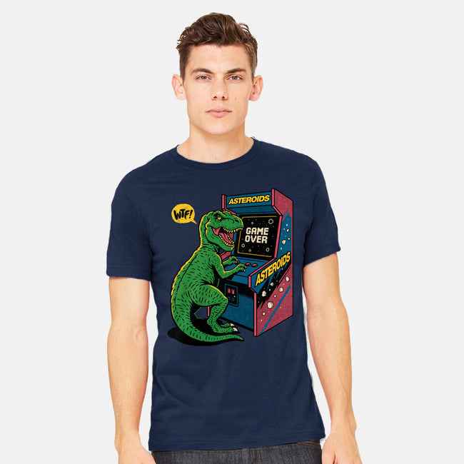 Game Over Dino-Mens-Heavyweight-Tee-Popnotic