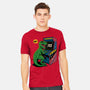 Game Over Dino-Mens-Heavyweight-Tee-Popnotic