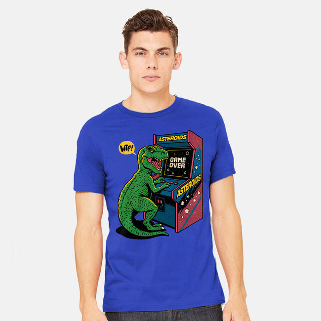 Game Over Dino-Mens-Heavyweight-Tee-Popnotic