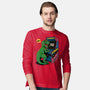 Game Over Dino-Mens-Long Sleeved-Tee-Popnotic