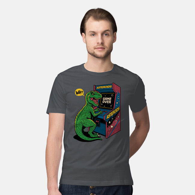 Game Over Dino-Mens-Premium-Tee-Popnotic