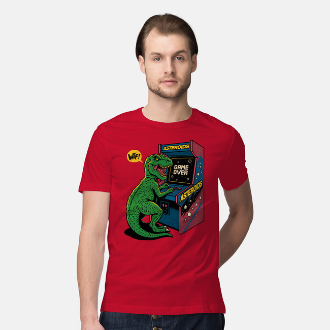 Game Over Dino-Mens-Premium-Tee-Popnotic
