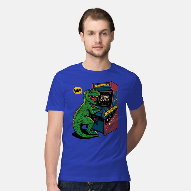 Game Over Dino-Mens-Premium-Tee-Popnotic