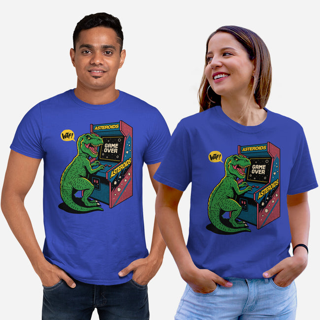Game Over Dino-Unisex-Basic-Tee-Popnotic