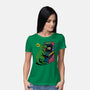 Game Over Dino-Womens-Basic-Tee-Popnotic