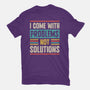 I Come With Problems-Womens-Basic-Tee-Popnotic
