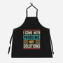 I Come With Problems-Unisex-Kitchen-Apron-Popnotic