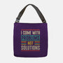 I Come With Problems-None-Adjustable Tote-Bag-Popnotic
