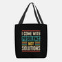 I Come With Problems-None-Basic Tote-Bag-Popnotic