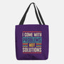 I Come With Problems-None-Basic Tote-Bag-Popnotic