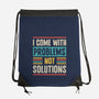 I Come With Problems-None-Drawstring-Bag-Popnotic
