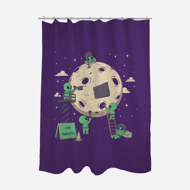 Cosmic Repair Team-None-Polyester-Shower Curtain-Loobs