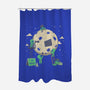 Cosmic Repair Team-None-Polyester-Shower Curtain-Loobs