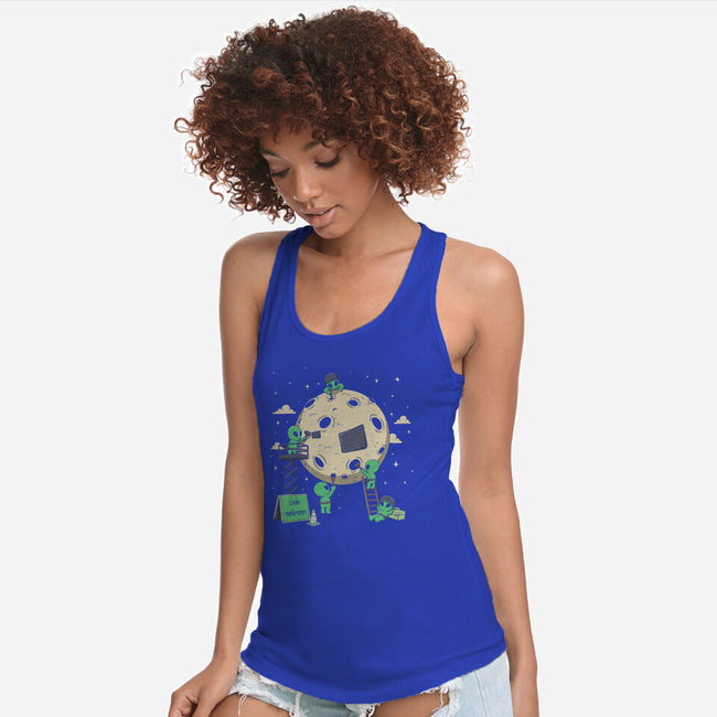 Cosmic Repair Team-Womens-Racerback-Tank-Loobs