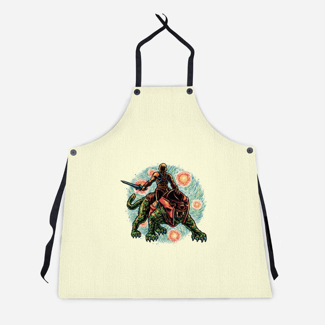 Strength And Courage-Unisex-Kitchen-Apron-glitchygorilla