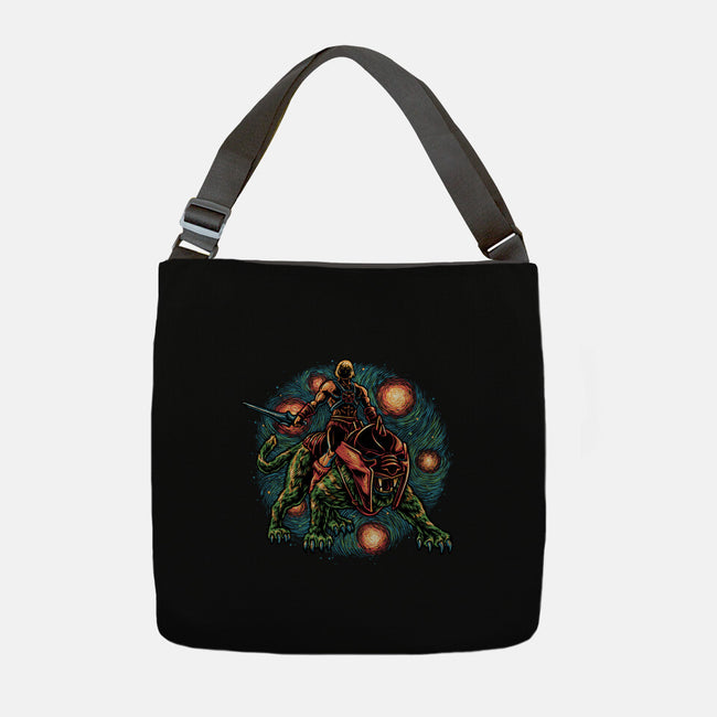 Strength And Courage-None-Adjustable Tote-Bag-glitchygorilla