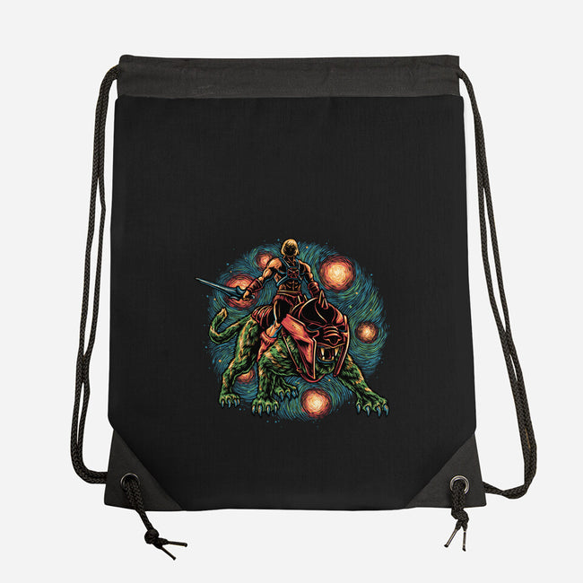 Strength And Courage-None-Drawstring-Bag-glitchygorilla