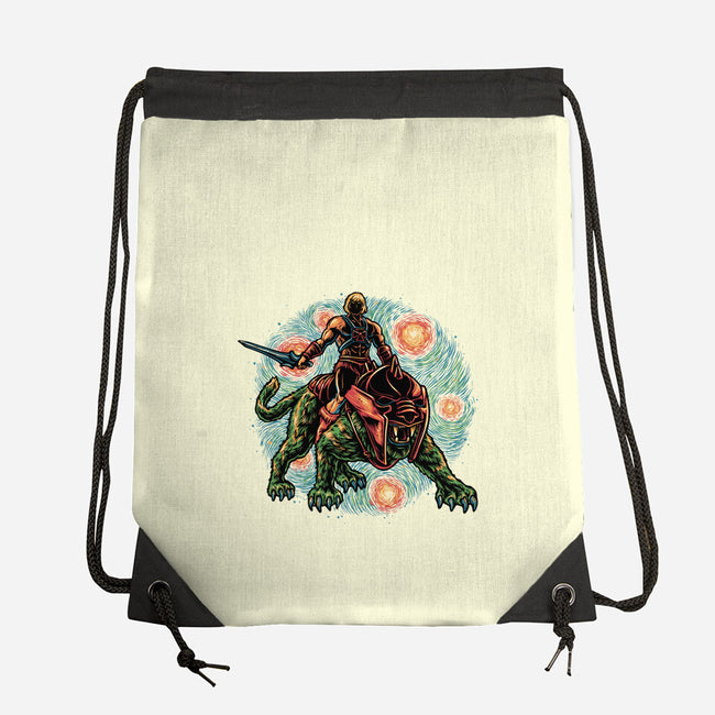 Strength And Courage-None-Drawstring-Bag-glitchygorilla