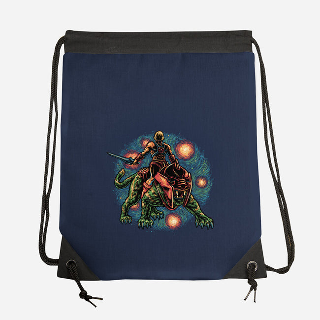 Strength And Courage-None-Drawstring-Bag-glitchygorilla