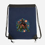 Strength And Courage-None-Drawstring-Bag-glitchygorilla