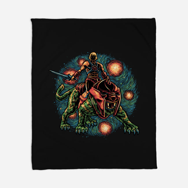 Strength And Courage-None-Fleece-Blanket-glitchygorilla