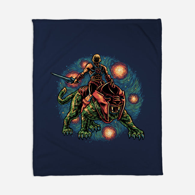 Strength And Courage-None-Fleece-Blanket-glitchygorilla