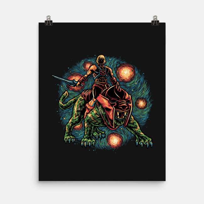 Strength And Courage-None-Matte-Poster-glitchygorilla