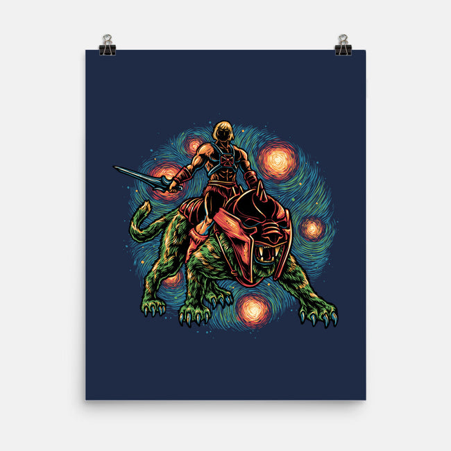 Strength And Courage-None-Matte-Poster-glitchygorilla
