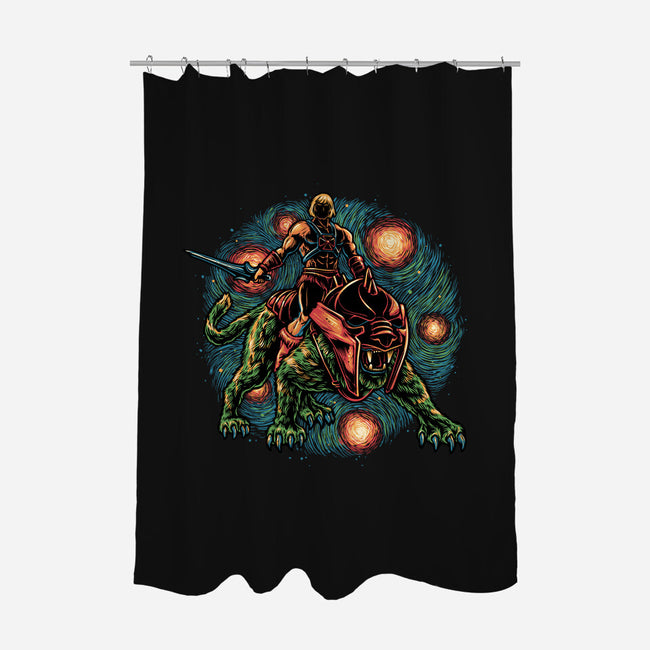 Strength And Courage-None-Polyester-Shower Curtain-glitchygorilla