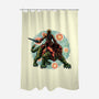 Strength And Courage-None-Polyester-Shower Curtain-glitchygorilla