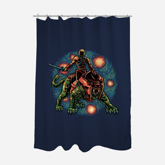 Strength And Courage-None-Polyester-Shower Curtain-glitchygorilla