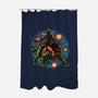 Strength And Courage-None-Polyester-Shower Curtain-glitchygorilla