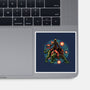 Strength And Courage-None-Glossy-Sticker-glitchygorilla