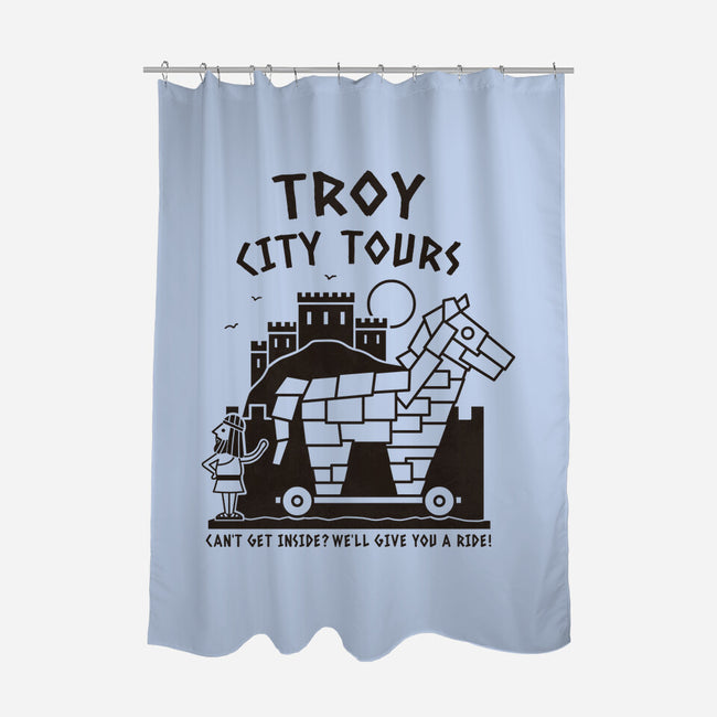 City Tours-None-Polyester-Shower Curtain-Teo Zed