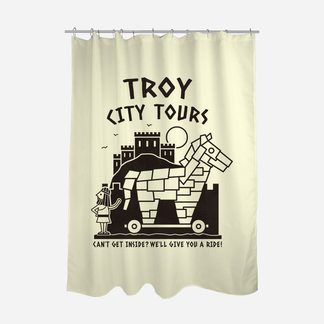 City Tours-None-Polyester-Shower Curtain-Teo Zed