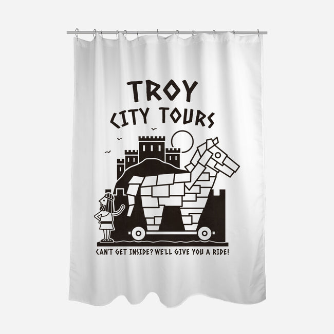 City Tours-None-Polyester-Shower Curtain-Teo Zed