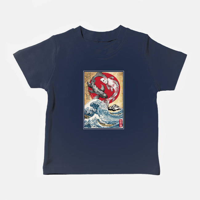 Koi Balance In Japan-Baby-Basic-Tee-DrMonekers