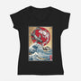 Koi Balance In Japan-Womens-V-Neck-Tee-DrMonekers