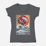 Koi Balance In Japan-Womens-V-Neck-Tee-DrMonekers