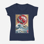 Koi Balance In Japan-Womens-V-Neck-Tee-DrMonekers
