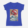 Koi Balance In Japan-Womens-V-Neck-Tee-DrMonekers