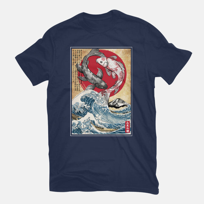 Koi Balance In Japan-Womens-Fitted-Tee-DrMonekers