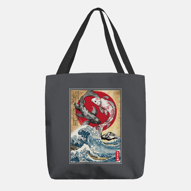 Koi Balance In Japan-None-Basic Tote-Bag-DrMonekers